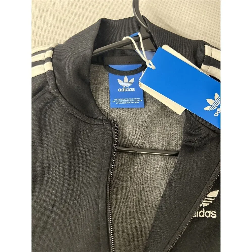 NEW NWT adidas Originals Superstar Track Jacket Black Vtg 70s #BK5921 SZ Small S